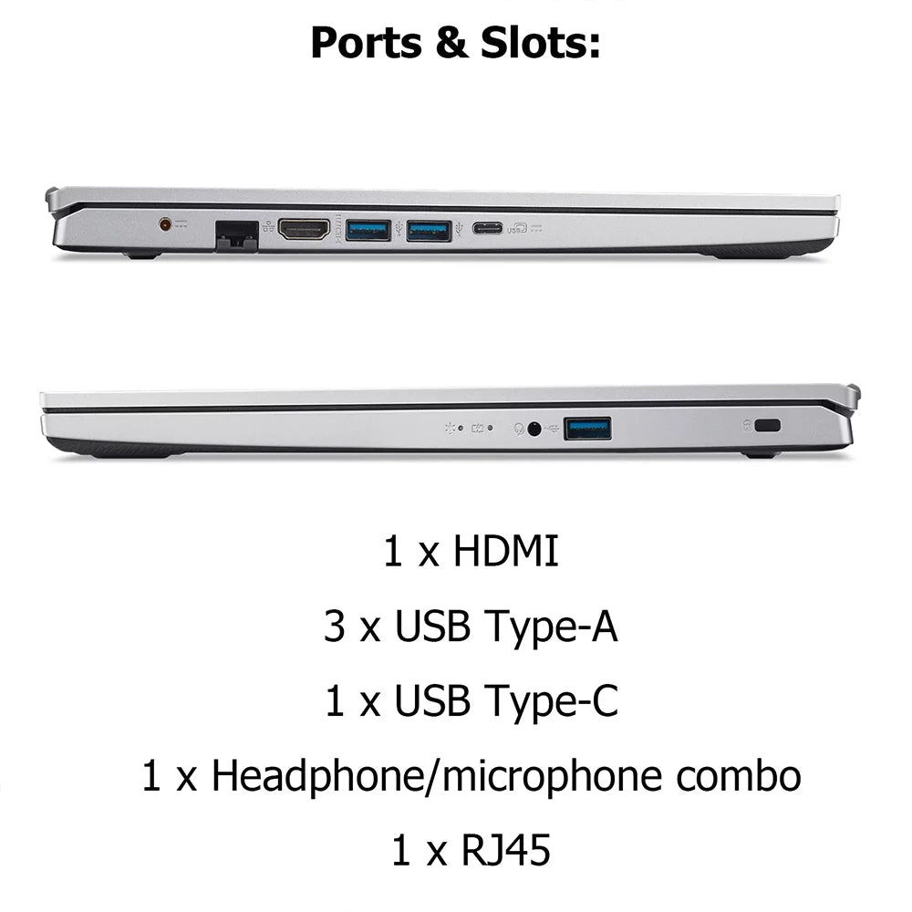 Acer Aspire 3 15.6" FHD Laptop,AMD Ryzen 7 5700U Processor,Up to 64GB RAM,2TB SSD,AMD Radeon Graphics,WiFi6,Numeric Keypad,Win11