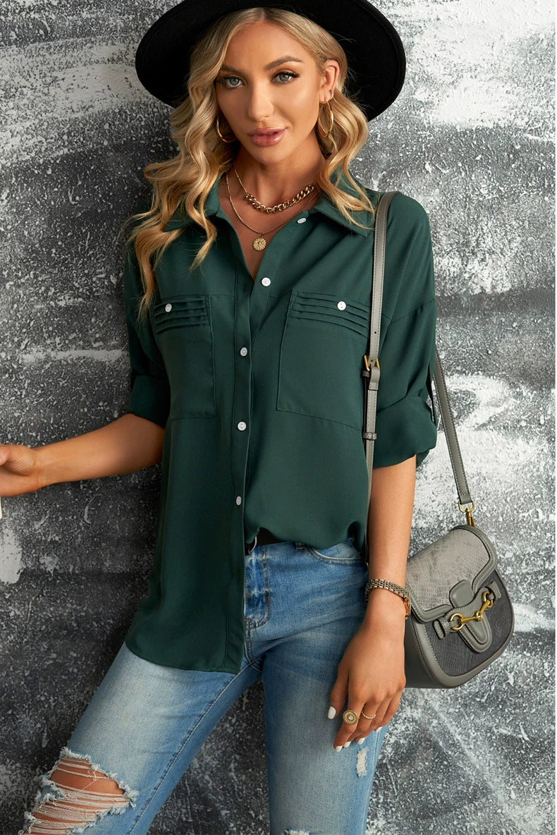 Summer White Casual Short Sleeve Shirt Women 2024 New Arrival Easiest for Match Single Breasted Lapel Women's Cardigan Niche Shirt