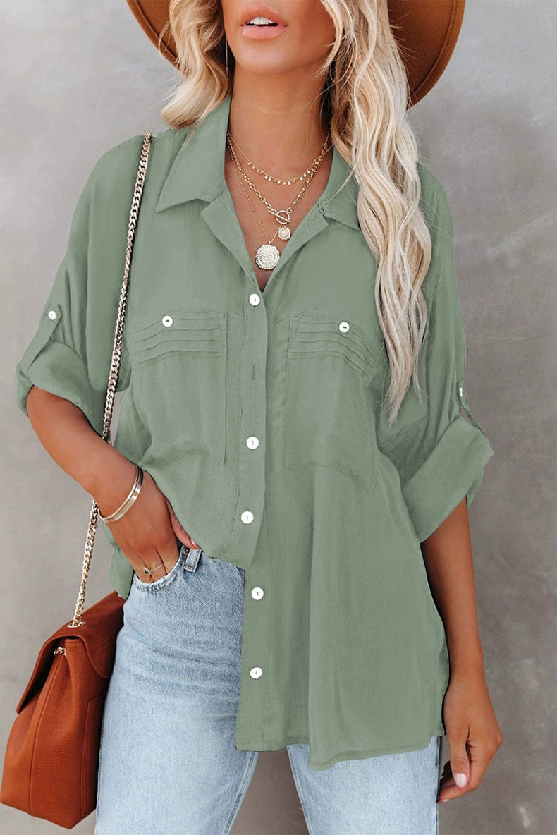 Summer White Casual Short Sleeve Shirt Women 2024 New Arrival Easiest for Match Single Breasted Lapel Women's Cardigan Niche Shirt